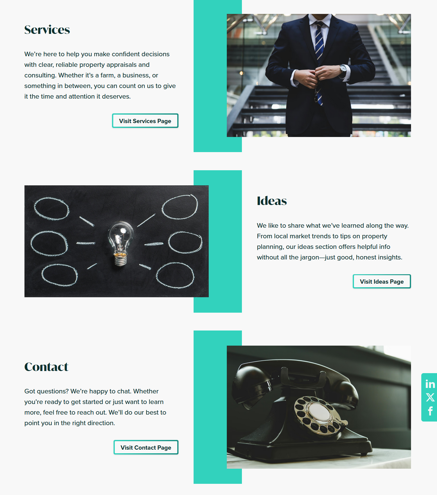 Consulting and Appraisal Services — services page