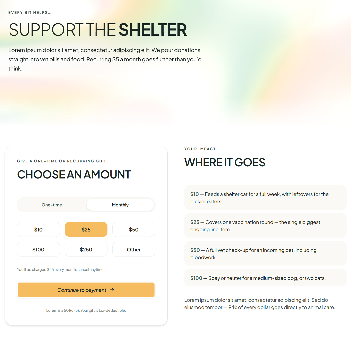 Lorem Shelter — adoption inquiry queue